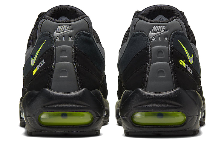 Nike Air Max 95 Retro Logo Black Grey Volt