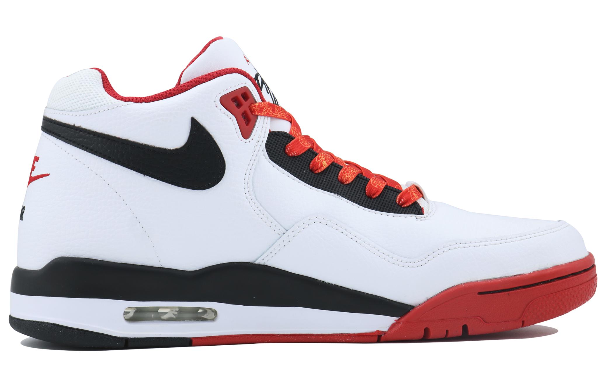 Nike Flight Legacy Dragon Luck On Your Side SDS Mid top Vintage Basketball Shoes Unisex Black White Red