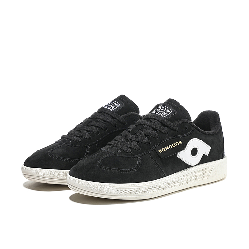 HOMDOON Slip Resistant Abrasion Resistant Low top Training Shoes Unisex Black
