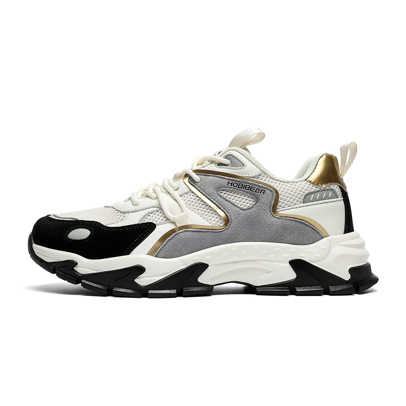 HOBIBEAR Textile, Synthetic Leather Slip Resistant And Breathable Low top Outdoor Shoes Men’s