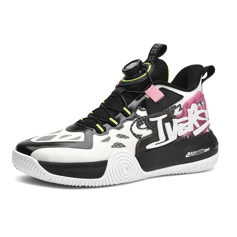 IVERSON Campaign 1 Slip Resistant Abrasion Resistant Low top Performance Basketball Shoes Unisex White Black