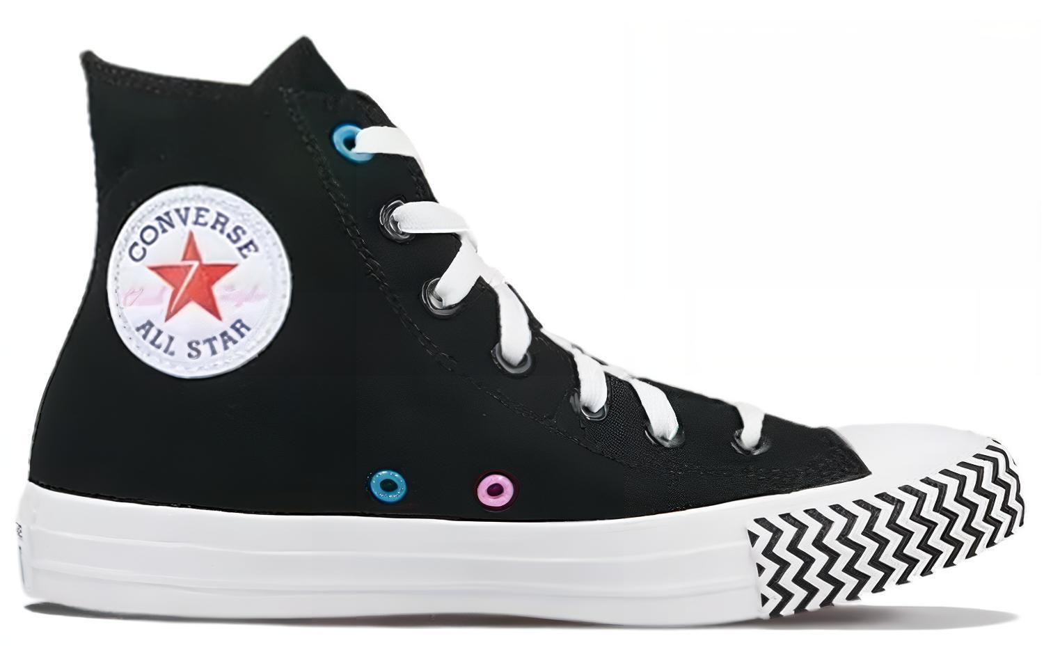 Женские кеды Converse Chuck Taylor All Star Voltage High Top (черные) — Чёрный — фото 2