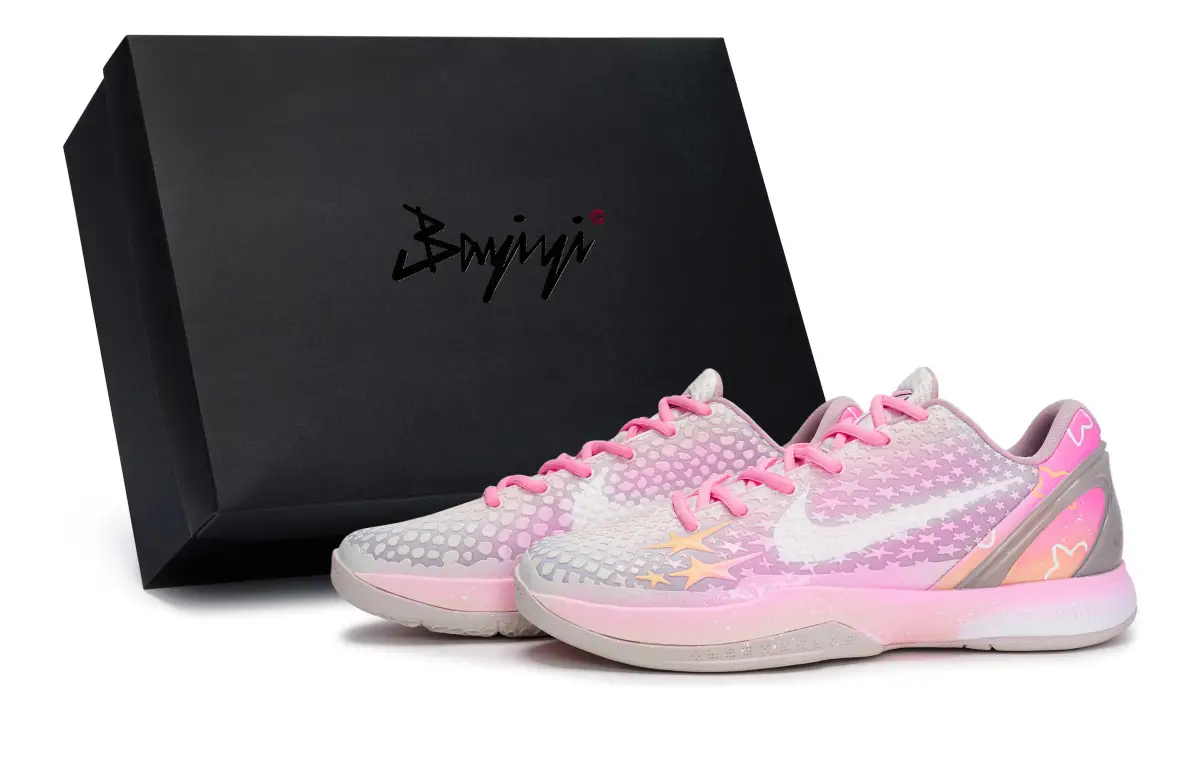 Nike Zoom Kobe 6 Slip Resistant Abrasion Resistant Slip Resistant Abrasion Resistant Low top Basketball Shoes Men's