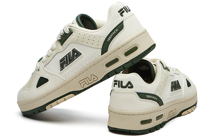FILA FUSION Teratach Low Skate Shoes ‘White Green’ Women’s