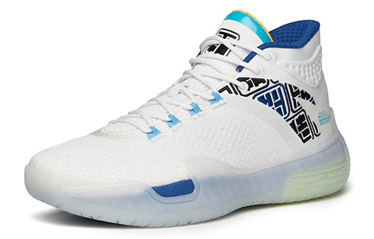 ANTA Basketball Collection Basketball Shoes Men’s Mid Top Anta White/Spectrum Blue/Black