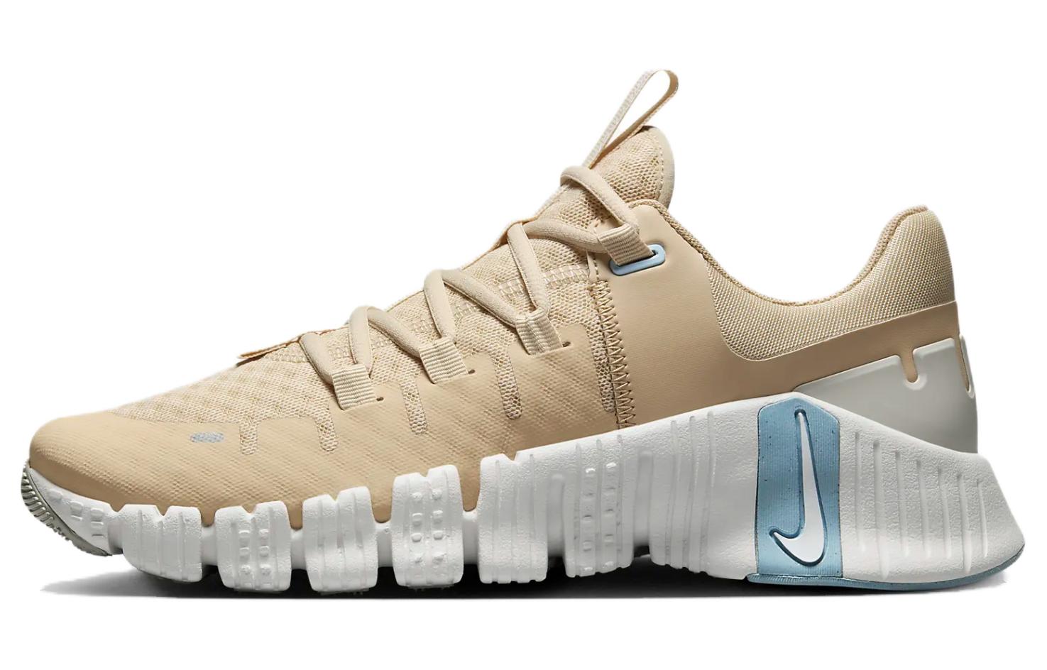 Nike Free Metcon 5 comfortable and versatile non-slip and wear-resistant low-cut training shoes for women beige