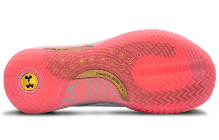 Мужские кроссовки Under Armour HOVR Havoc 2 (серо-розовые) — Серебристый / розовый — фото 5