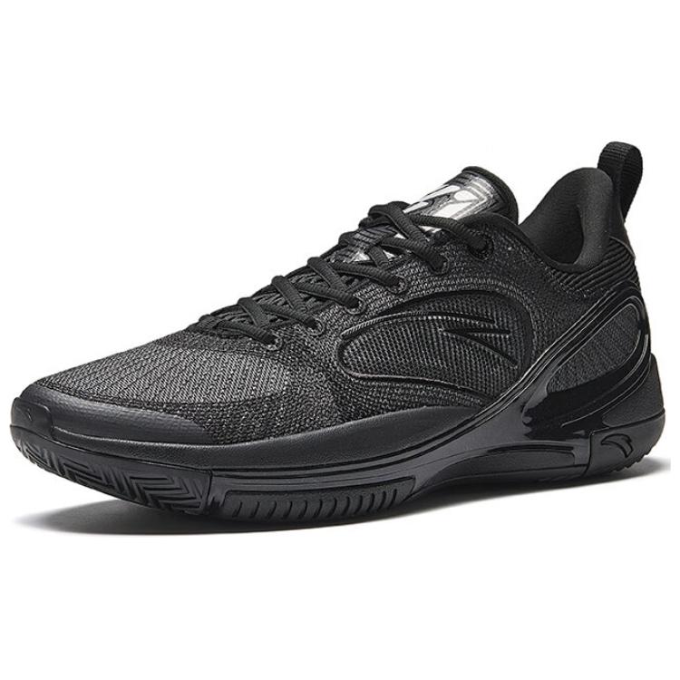 Anta Cushioning Slip Resistant Abrasion Resistant Low top Basketball Shoes Men’s Black