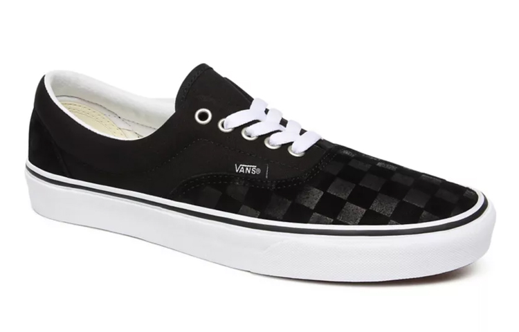 Кеды Vans Era Deboss Checkerboard PU (черные) — фото 4