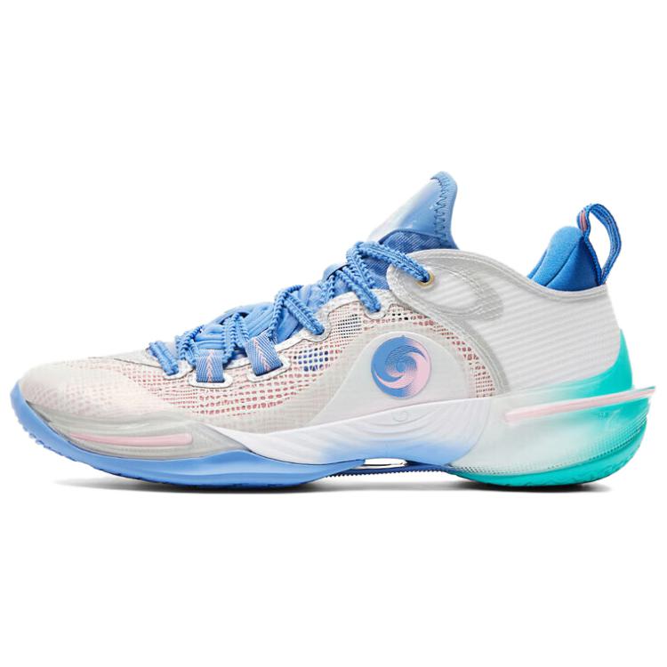 PEAK Taichi Flash 6 Cushioning Abrasion Resistant Rebound Low top Basketball Shoes Men’s White Blue