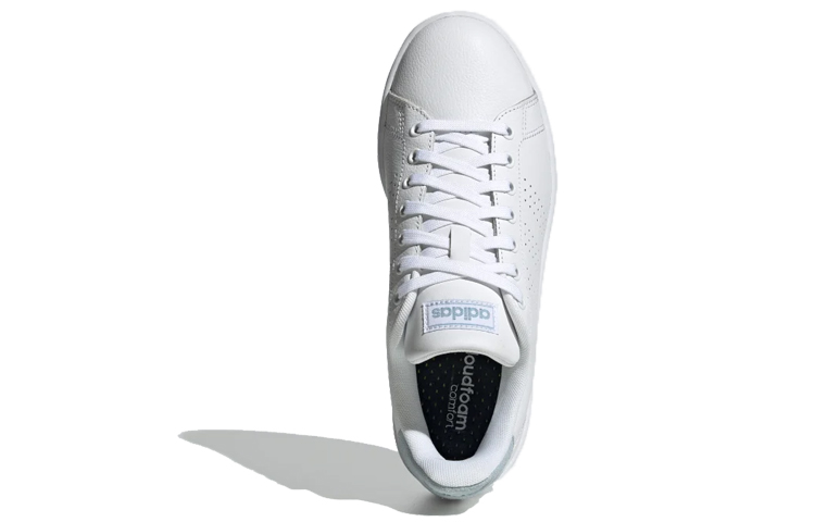 Женские кеды adidas neo ADVANTAGE (белый / зеленый) — Белый / зелёный — фото 4