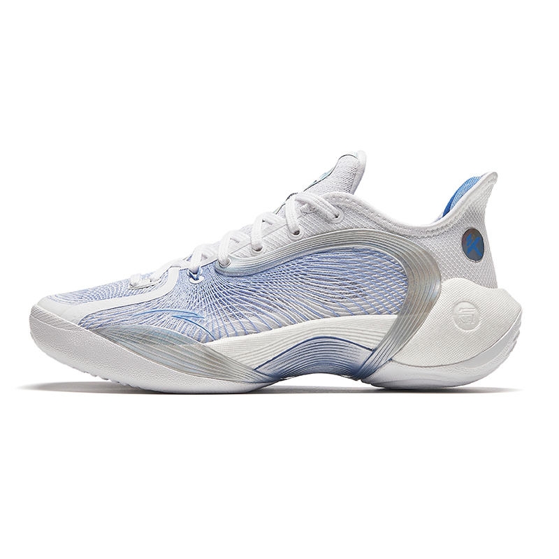 ANTA 3 Point Rain 2 Basketball Shoes Women's Low Top Pure White/Dissolved Aqua Blue