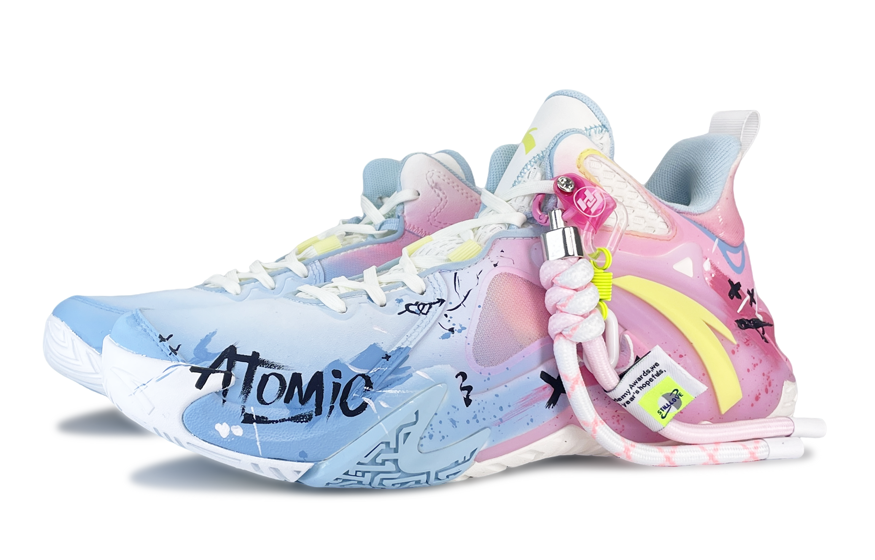 Anta Airspace 4 Atomic Neon, Glitter Cats Slip Resistant Abrasion Resistant Slip Resistant Abrasion Resistant Low top
