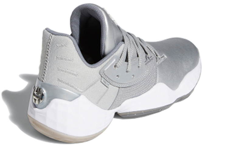 Мужские кроссовки adidas Harden Vol. 4 Gca (серебристо-серый) — фото 4