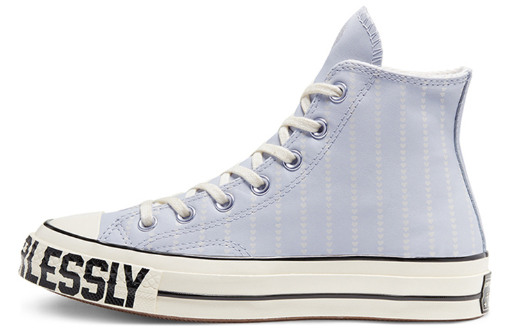 Женские кеды Converse 1970s Chuck 70 Love Fearlessly (светло-голубые) — фото 1
