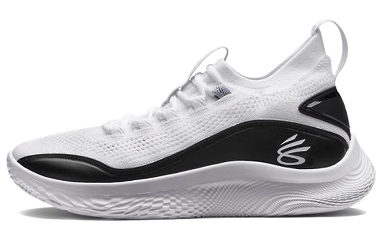 Under Armour Curry 8 Curry 8 Mesh fabric Shoes, shock absorption and breathable, mid-top basketball shoes, men and women, white