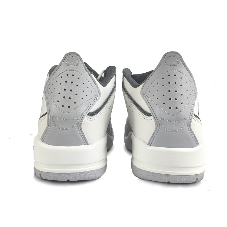 Jordan Courtside 23 Cushioning Slip Resistant Mid top Vintage Basketball Shoes Men’s White Gray