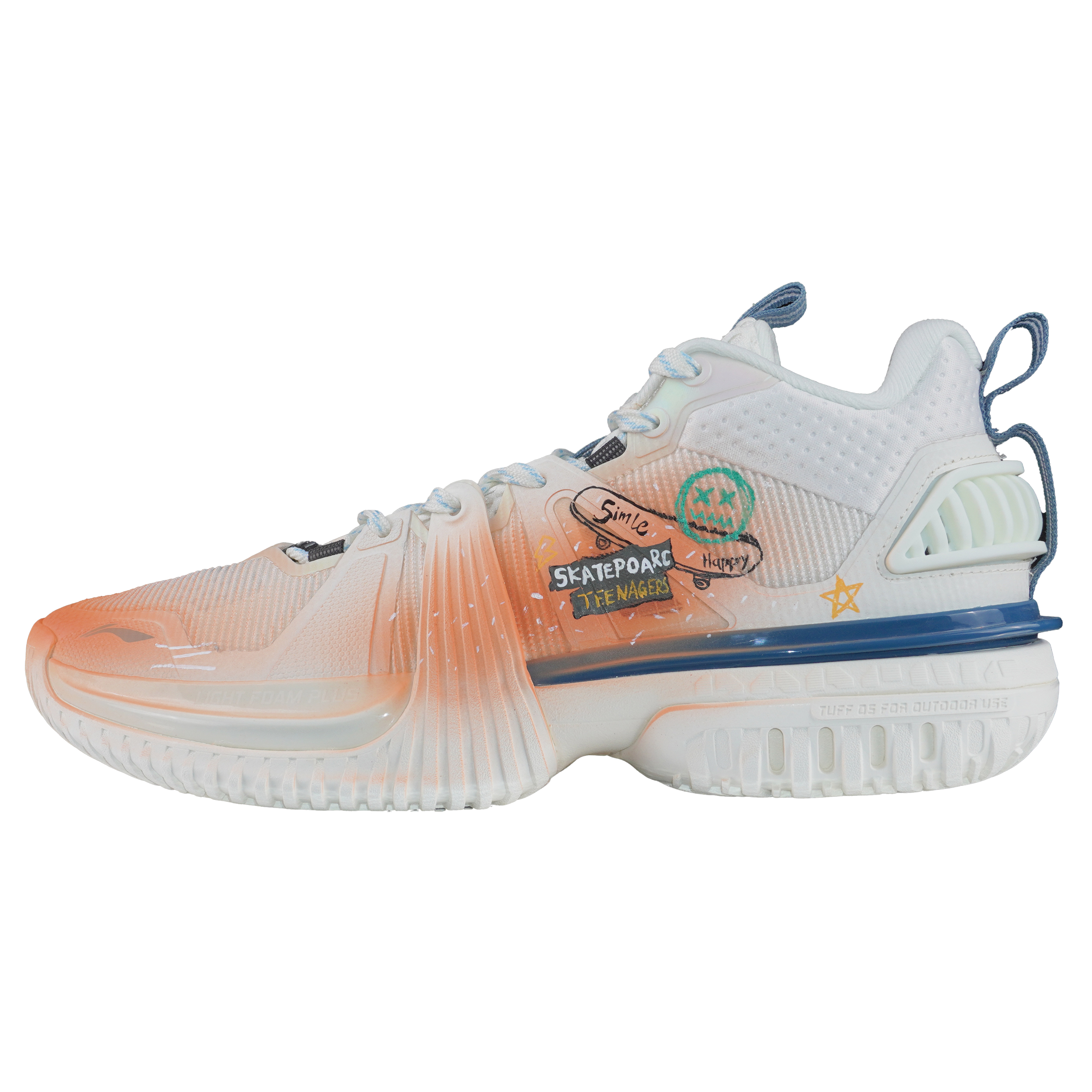 Li Ning Storm 2024 Abrasion Resistant Cushioning Abrasion Resistant Cushioning Low top Basketball Shoes Men’s