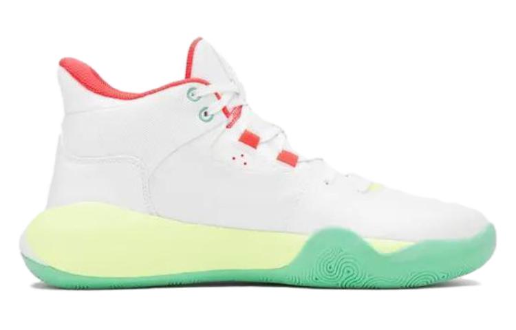 DECATHLON SE 500 High Slip Resistant Abrasion Resistant Mid top Basketball Shoes Men’s White Green