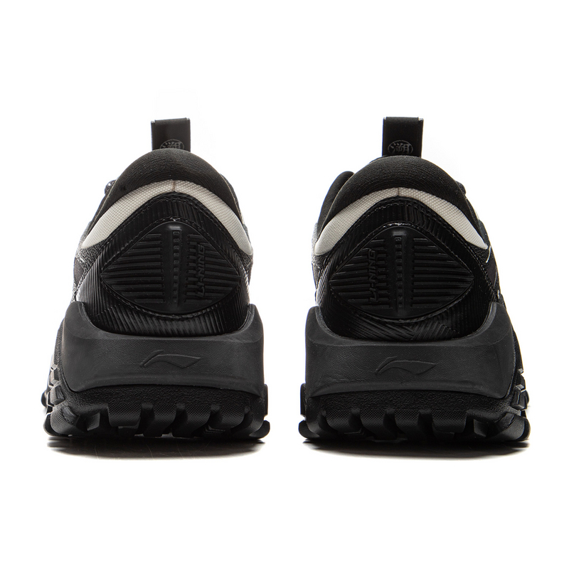 Li Ning Slip Resistant Abrasion Resistant Slip Resistant Abrasion Resistant Low top Hiking Shoes Men’s Black White