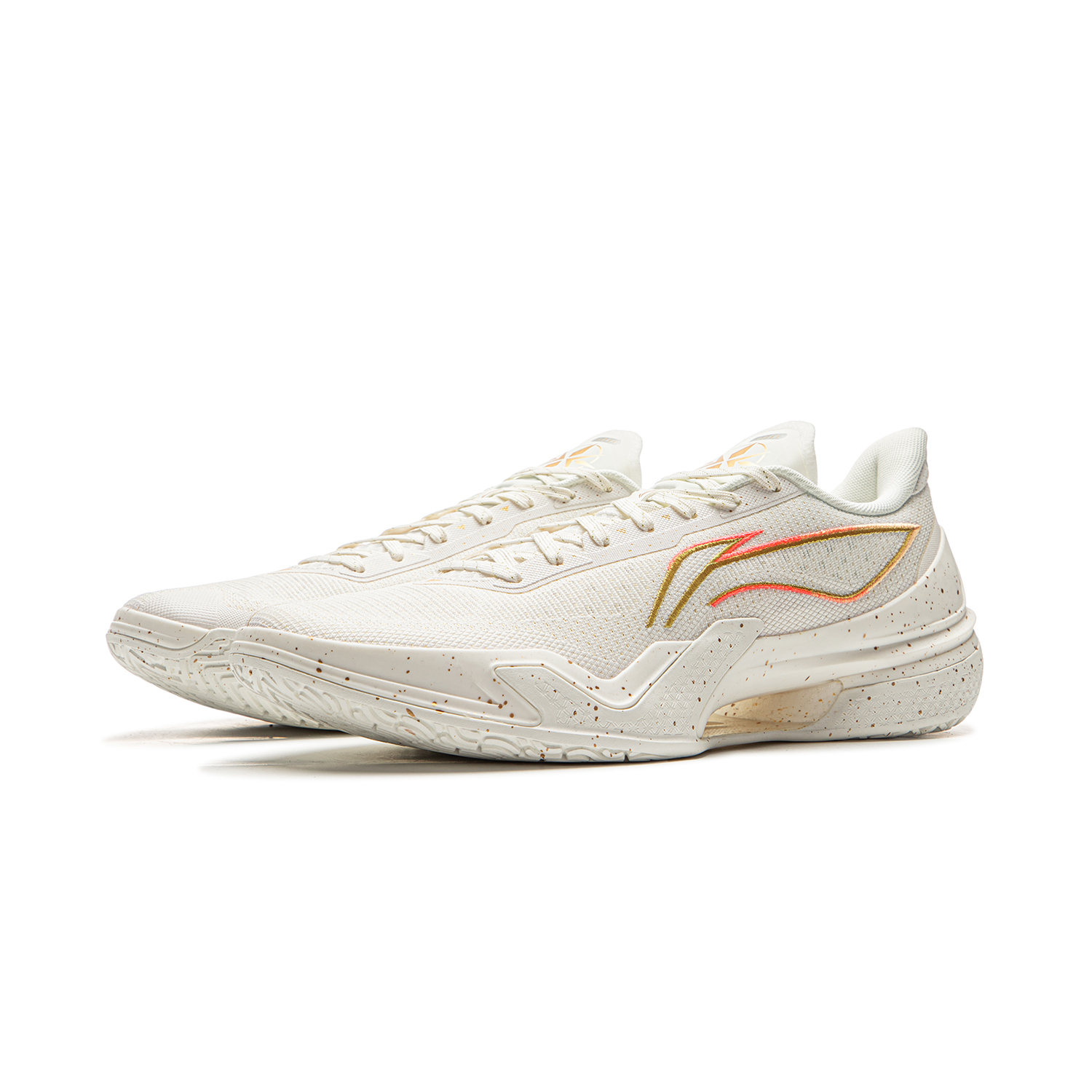 Li Ning Liren 5 Low top Performance Basketball Shoes Men’s White Gold