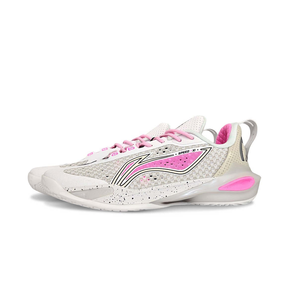 Li Ning Speed 11 Cushioning Slip Resistant Abrasion Resistant Low top Basketball Shoes Men’s White Pink