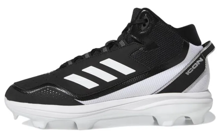 Adidas Icon 7 Mid Tpu Cleats Fabric Abrasion Resistant Abrasion Resistant Mid top Training Shoes Men's Black