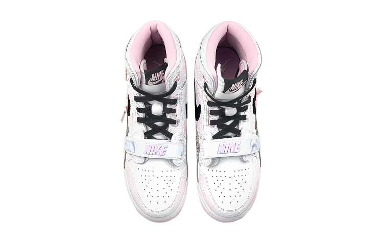 Jordan Legacy 312 High top Vintage Basketball Shoes Women’s White Pink Black