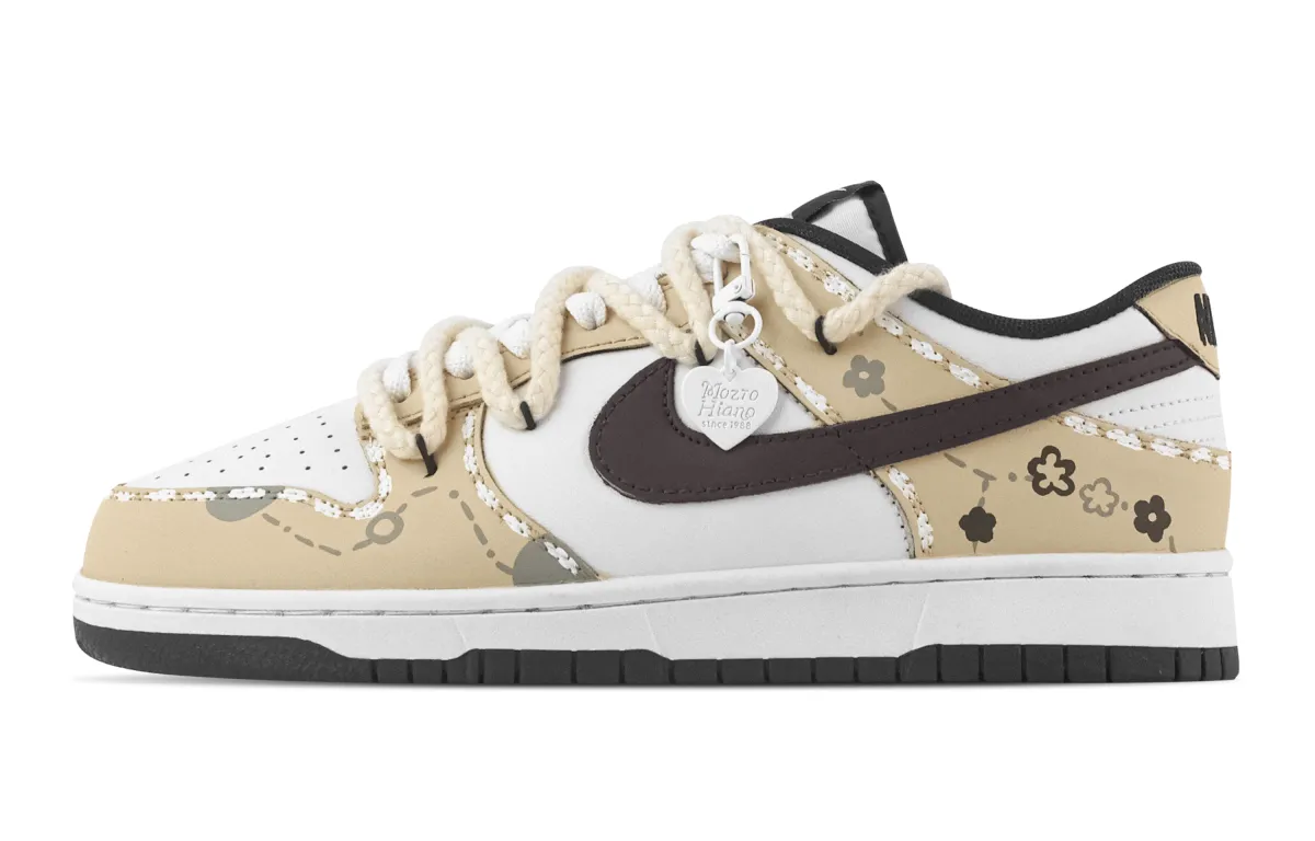 Nike Dunk Latte Time Slip Resistant Abrasion Resistant Low top Skateboard Shoes Unisex