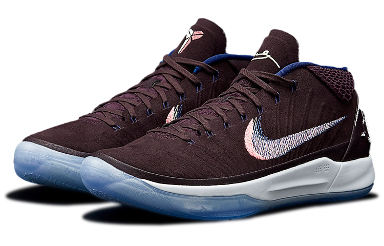 Мужские кроссовки Nike Kobe AD "Port Wine" (черно-розовые) — Чёрный / розовый — фото 3