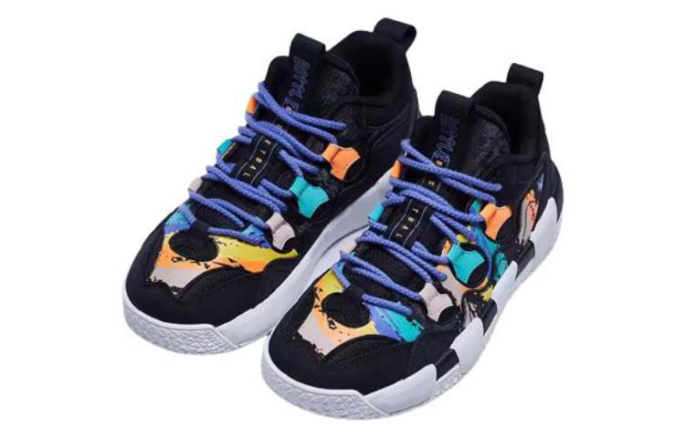 QIAODAN Comfortable Cushioning Slip Resistant Cushioning Slip Resistant Low top Basketball Shoes Women’s Black Pink
