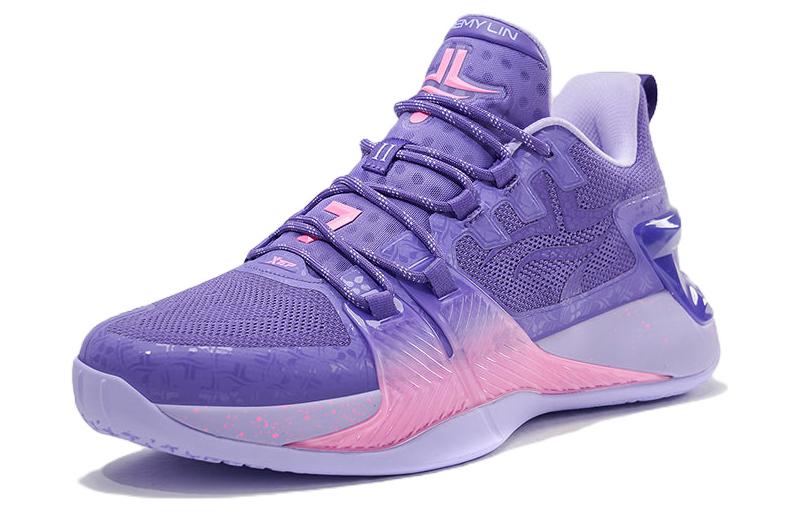 XTEP Jeremy Lin 2 Game Ready Low top Performance Basketball Shoes Men’s Purple Pink