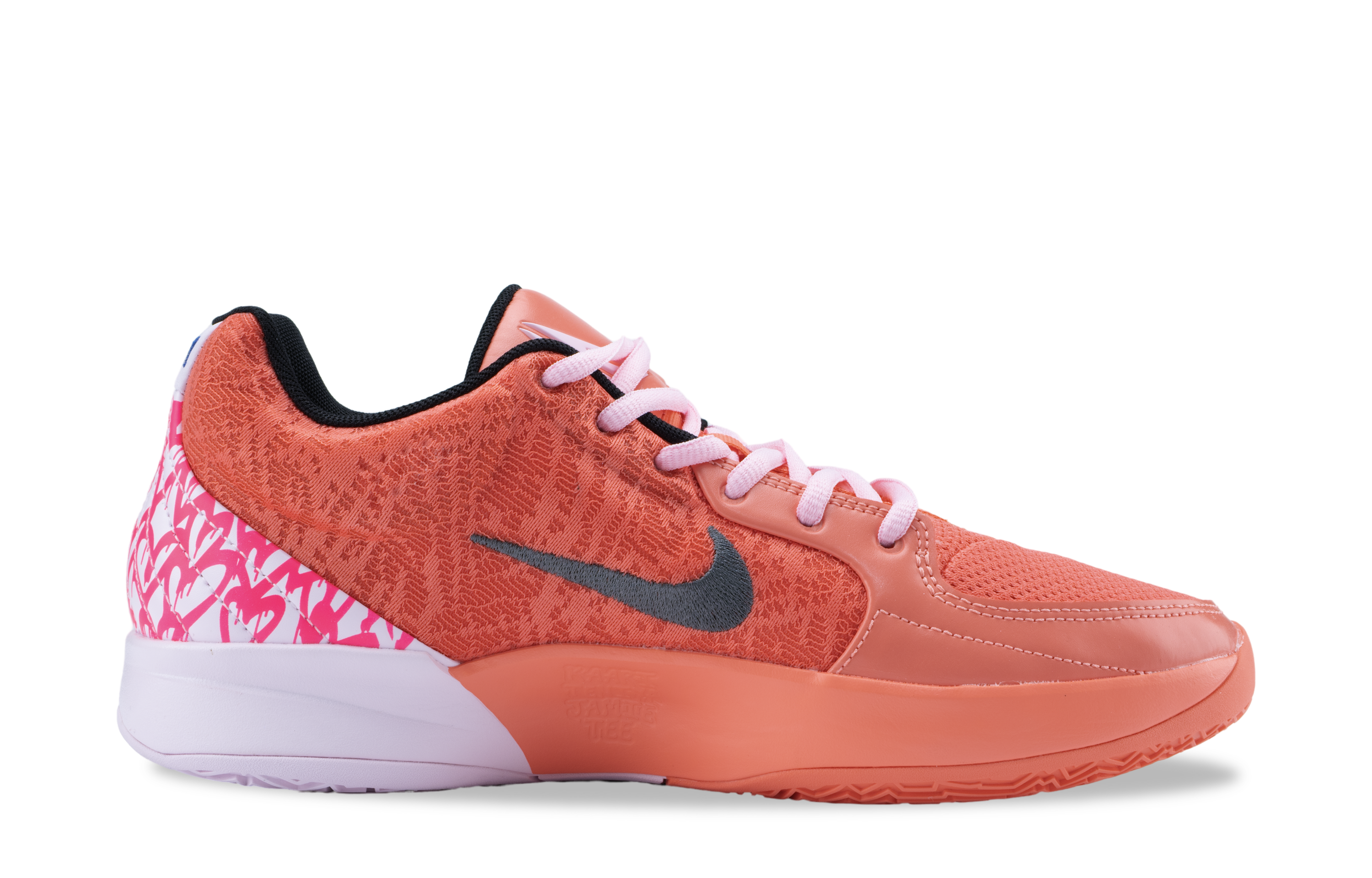 Nike Ja 2 Slip Resistant Abrasion Resistant Low top Basketball Shoes Unisex Pink