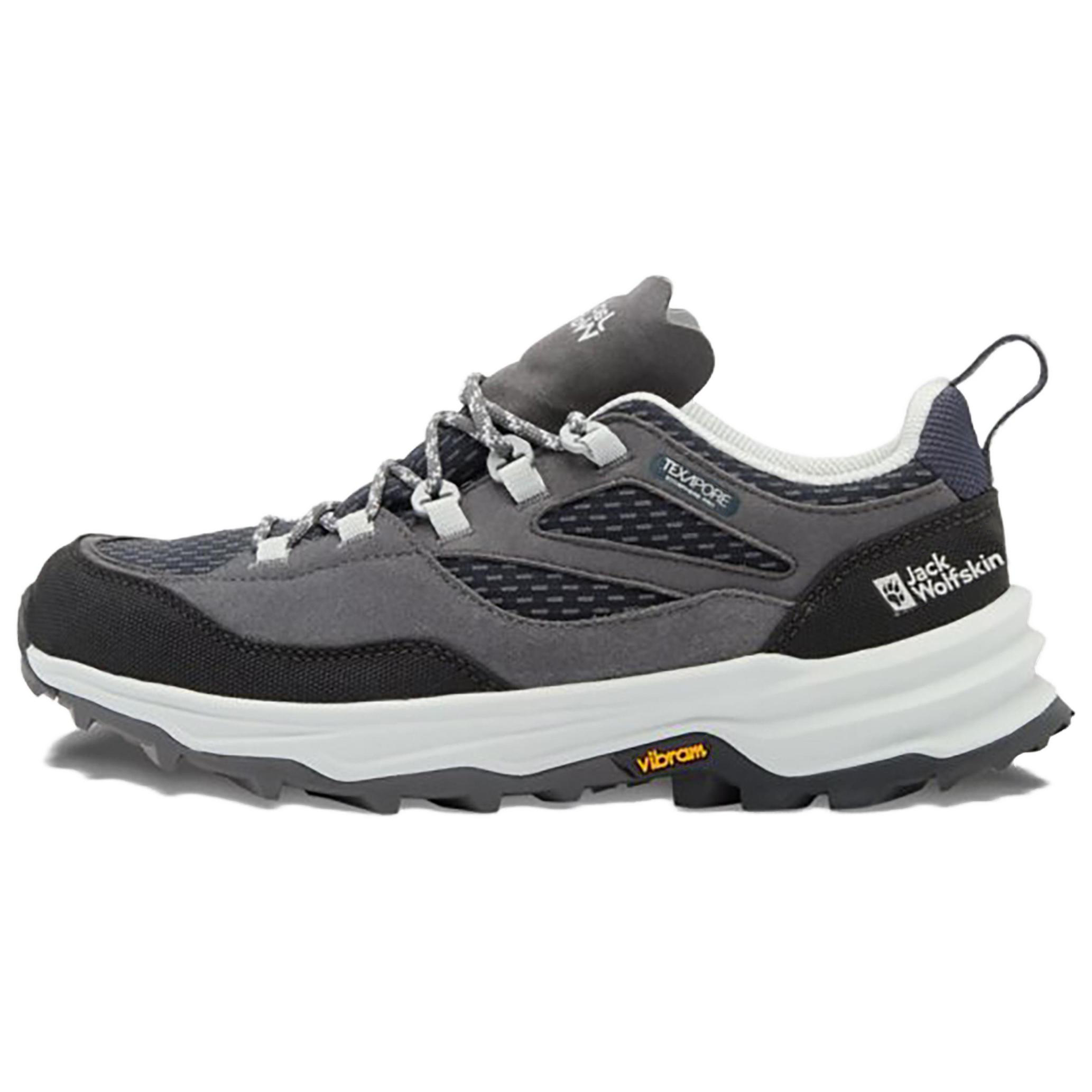 Jack Wolfskin Slip Resistant Low top Hiking Shoes Women’s Dark Gray Blue