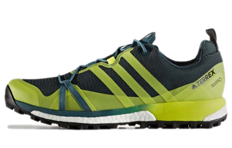 Adidas Terrex Agravic Abrasion Resistant Slip Resistant Low top Hiking Shoes Men's Black Green