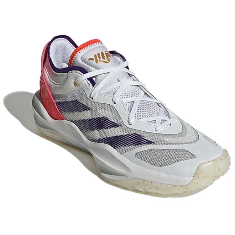 Adidas Adizero Select 2.0 Slip Resistant Abrasion Resistant Low top Basketball Shoes Unisex Gray Red