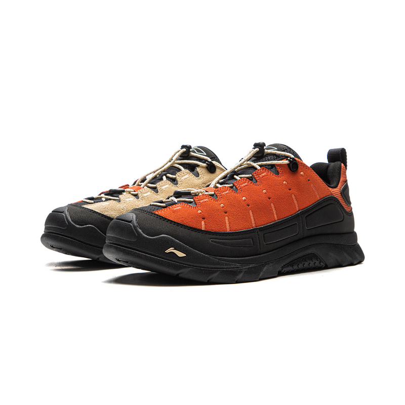Li Ning Outdoor CF Tracing, Forest Grace SE Low top Hiking Shoes Unisex Orange Black