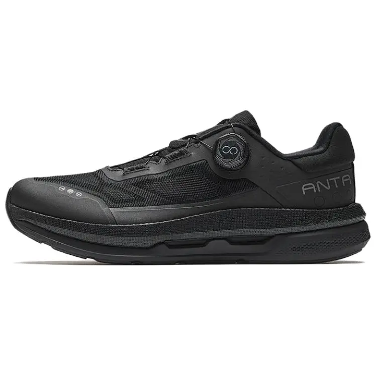 Anta Wanli Cushioning, Wear Resistant Low top Training Shoes Men's Basic Black