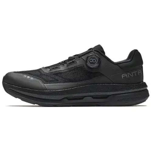 Anta Wanli Cushioning, Wear Resistant Low top Training Shoes Men's Basic Black