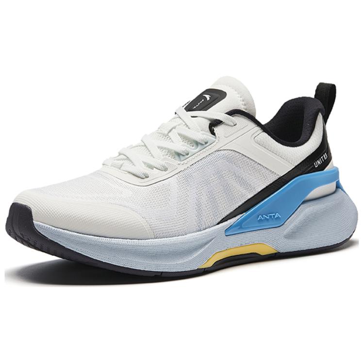 Anta Variety Training Collection Cushioning Slip Resistant Low top Training Shoes Men’s White Black Blue
