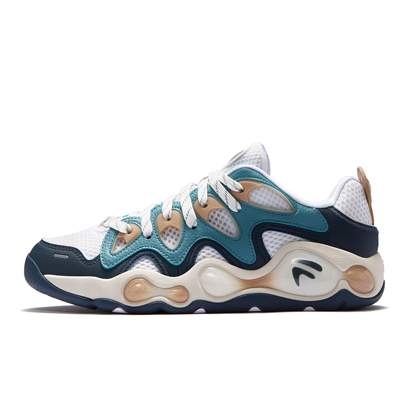 FILA FUSION VERTICAL Crack Shoes Low top Basketball Shoes Men’s White Blue