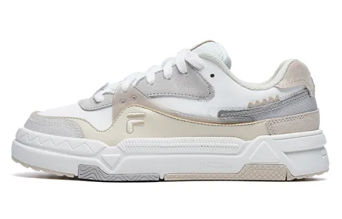 FILA FUSION Bank Skate Shoes 'White Grey Beige' Women's