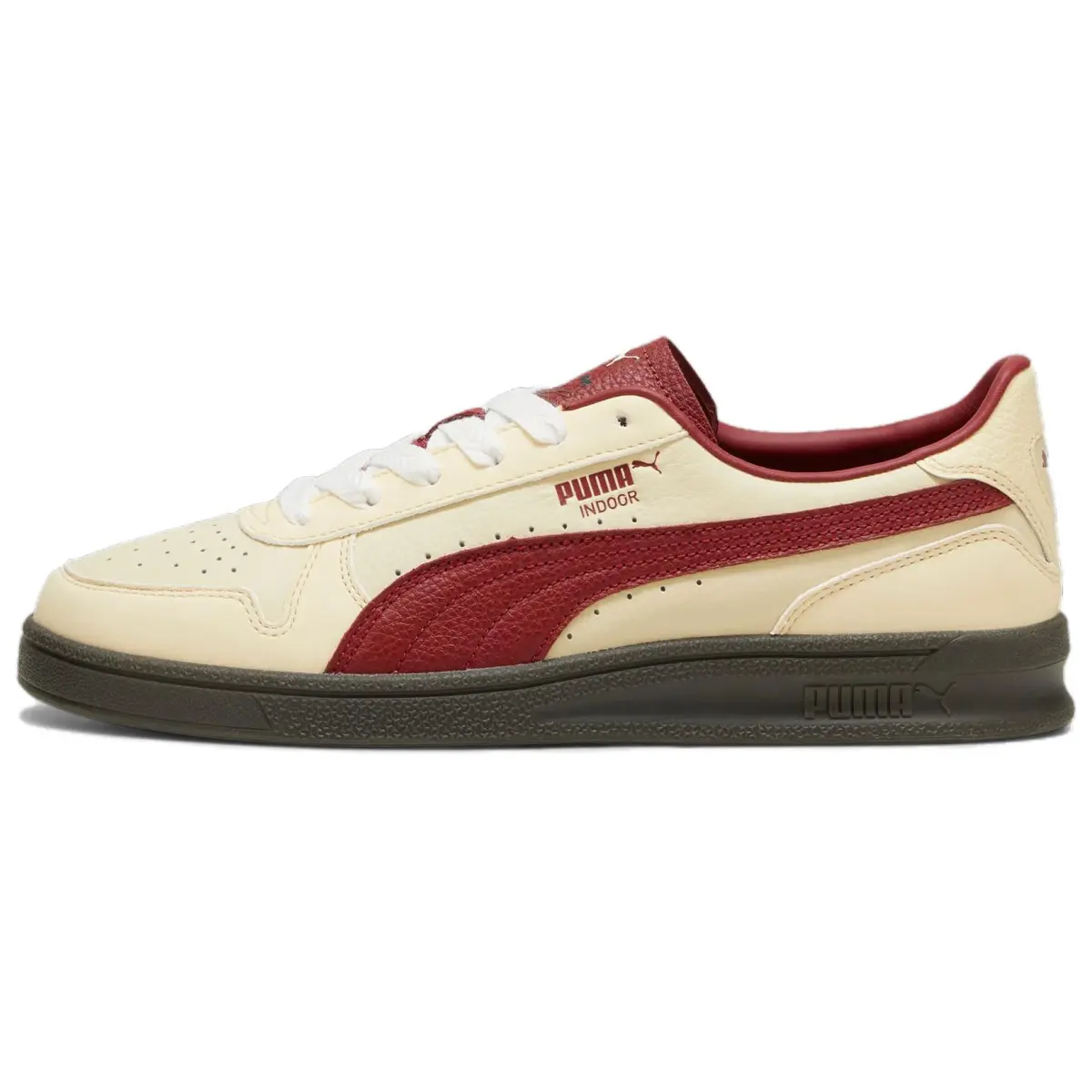 PUMA Indoor Classic Vintage Low top Training Shoes Men's Beige Red