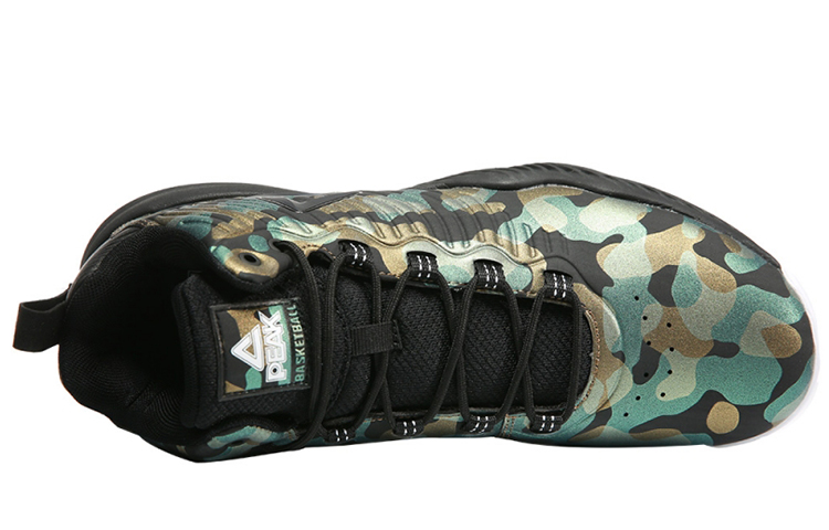 PEAK Abrasion Resistant Mid top Performance Basketball Shoes Men’s Green