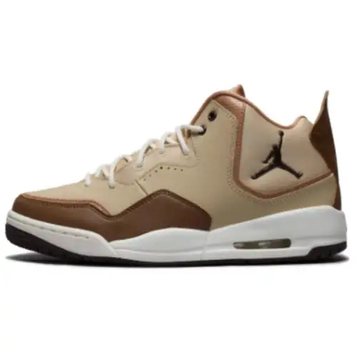 Jordan Courtside 23 Slip Resistant Abrasion Resistant Mid top Vintage Basketball Shoes Unisex Brown
