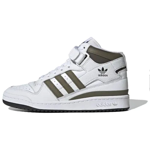 Adidas Originals FORUM Mid top Skateboard Shoes Men's White Brown