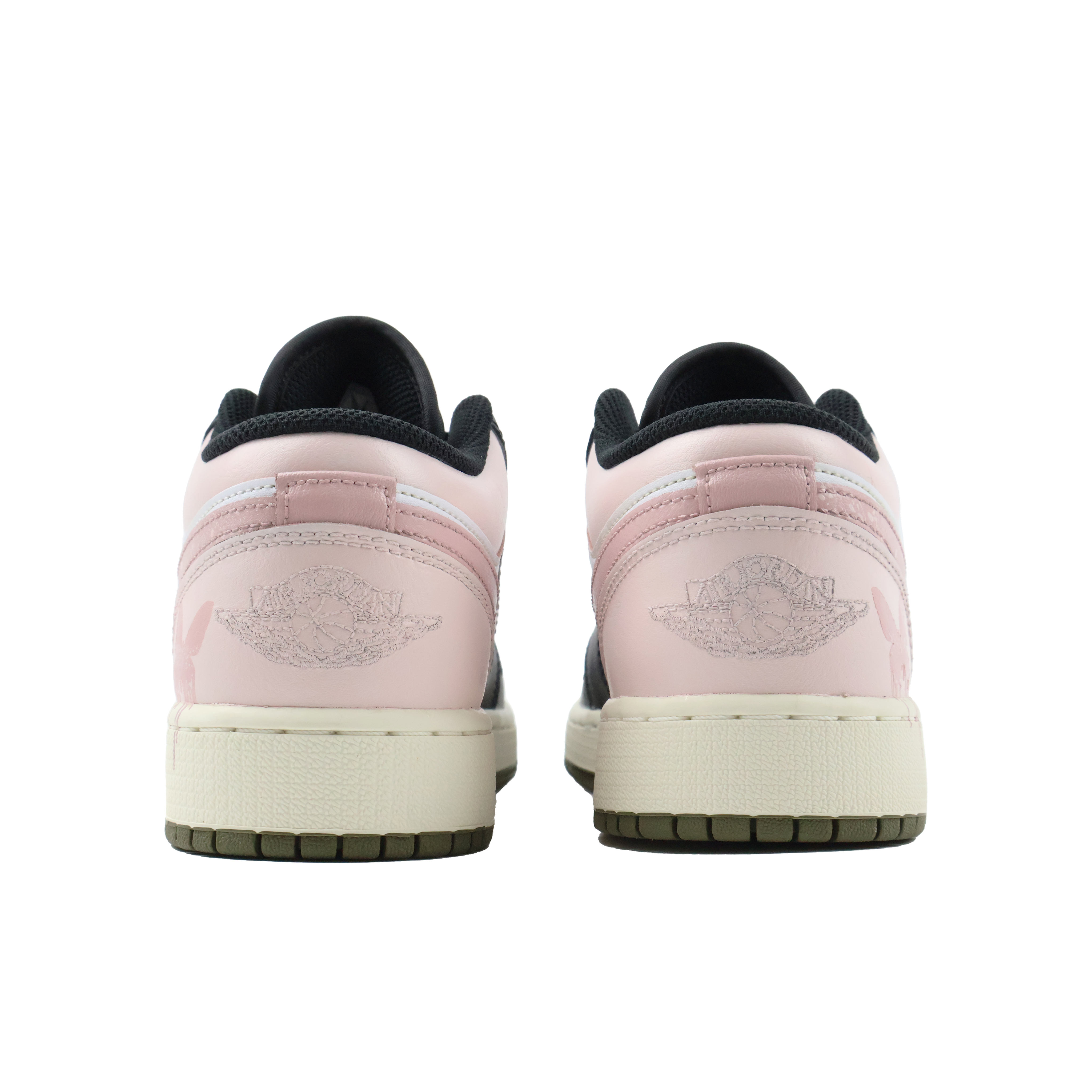 Jordan Air Jordan 1 Abrasion Resistant Support Low top Vintage Basketball Shoes Unisex Pink