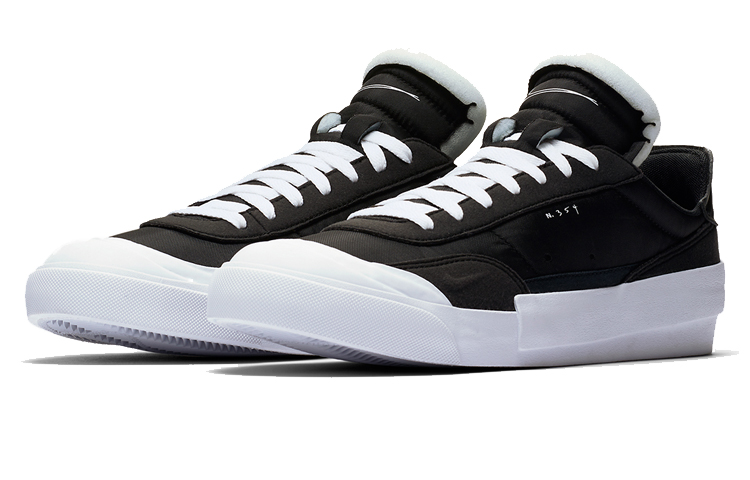 Мужские кеды Nike Drop-Type LX "Black And White" (черно-белый) — Чёрныйбелый — фото 2