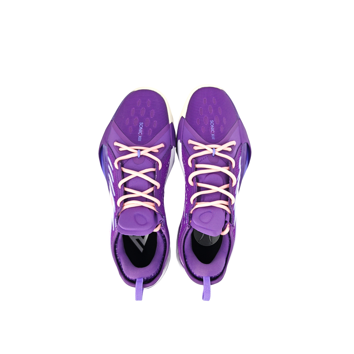Li Ning Sonic 13 Cushioning Slip Resistant Abrasion Resistant Low top Basketball Shoes Men’s Purple Pink