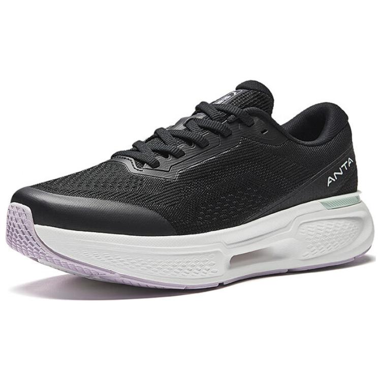 Anta Divine Run 11 Cushioning Abrasion Resistant Cushioning, Wear Resistant Low top Training Shoes Women’s Black White
